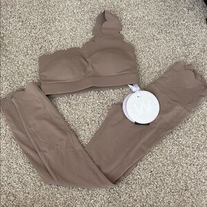 Elegant Tan Bandeau Set